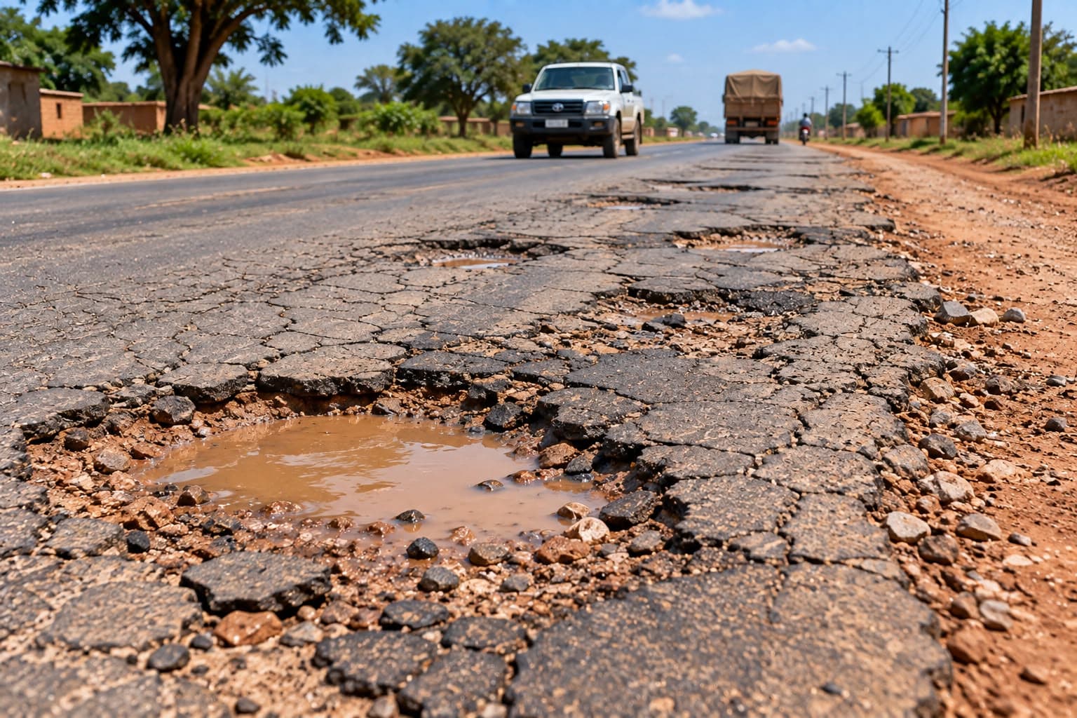 Site assessment: deterioration of an existing road
