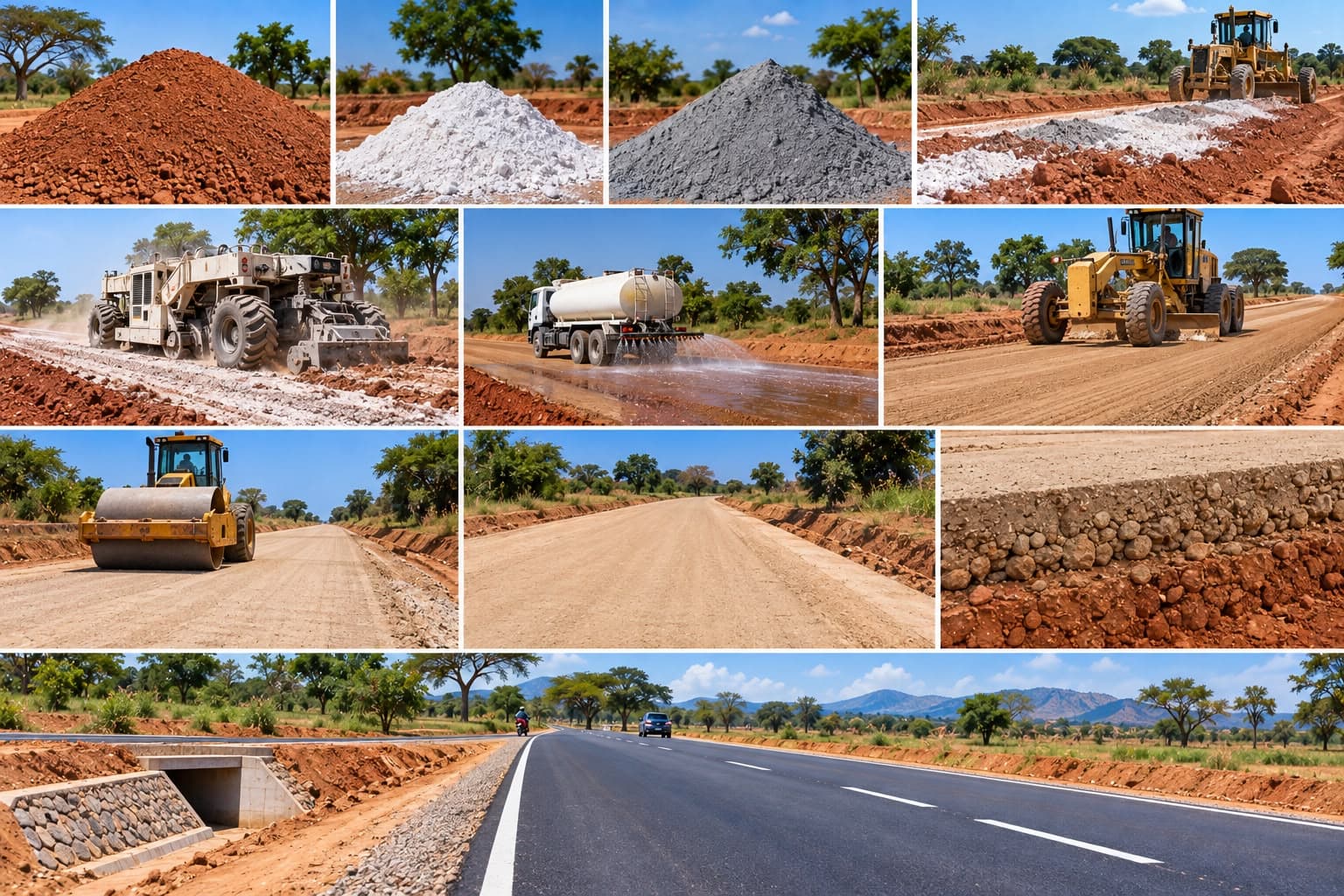 Earthworks and platform preparation