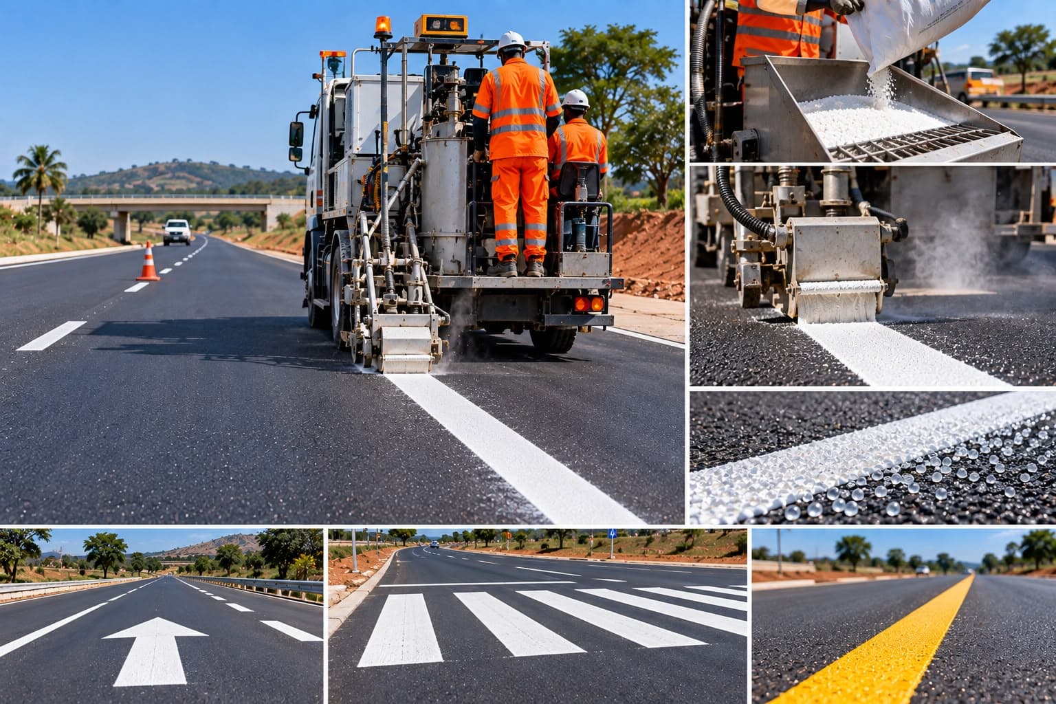 Horizontal signage: crosswalks and reflective markings